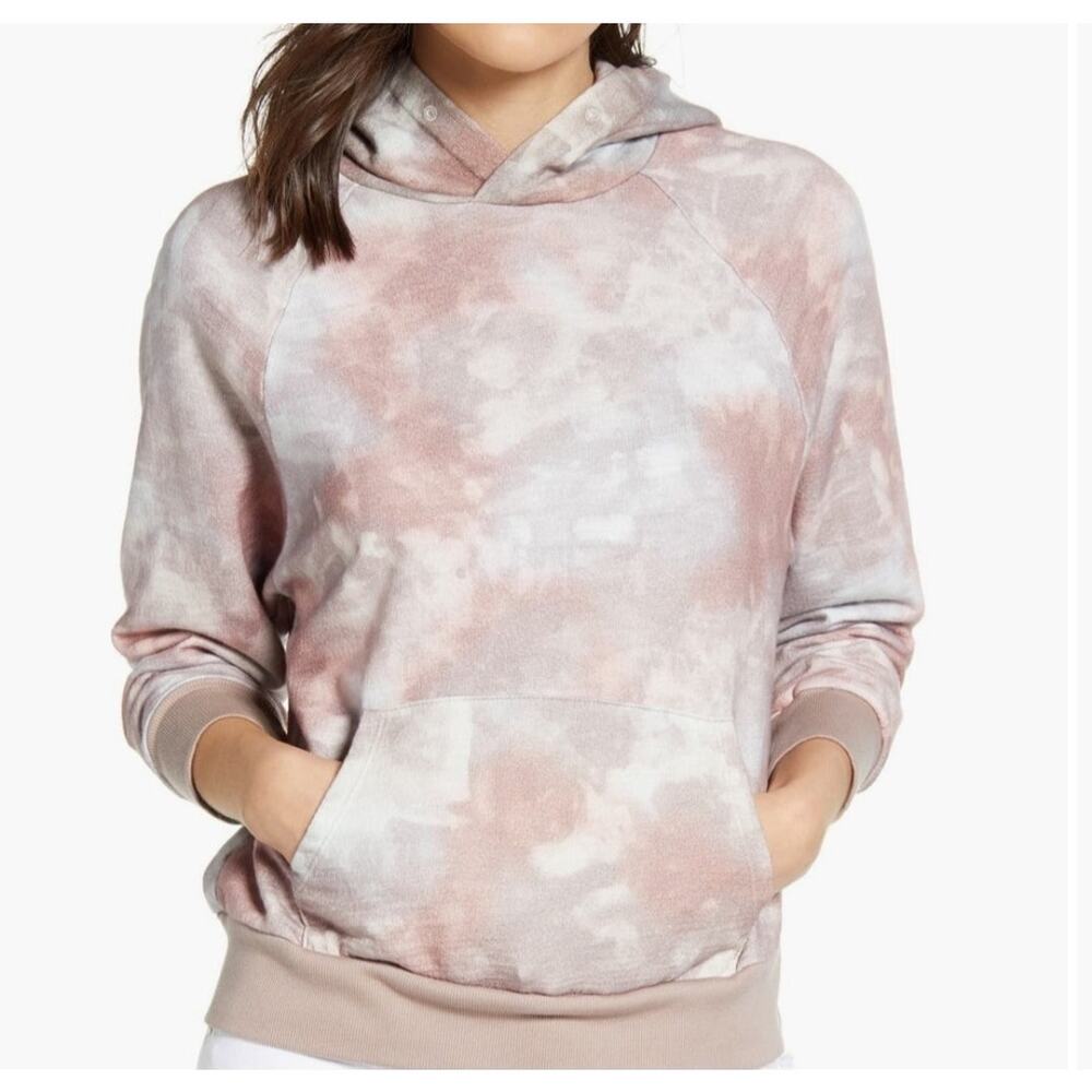 AG Adriano Goldschmied Women's Tie Dye Hoodie Size Small 100% Cotton